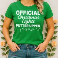 Official Christmas Light Putter Upper Womens T-Shirt
