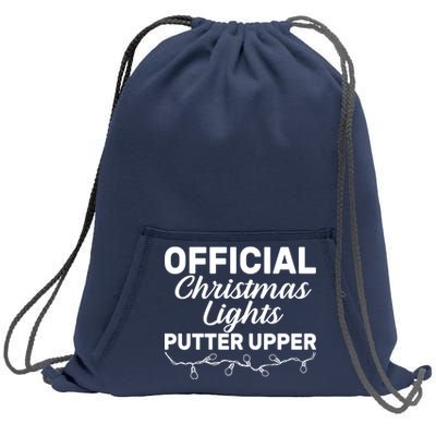 Official Christmas Light Putter Upper Sweatshirt Cinch Pack Bag