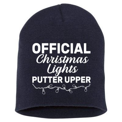 Official Christmas Light Putter Upper Short Acrylic Beanie