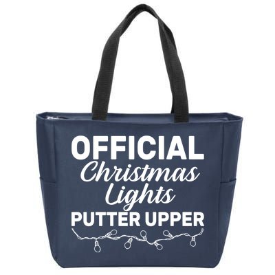 Official Christmas Light Putter Upper Zip Tote Bag