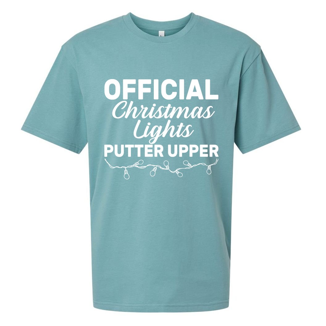 Official Christmas Light Putter Upper Sueded Cloud Jersey T-Shirt