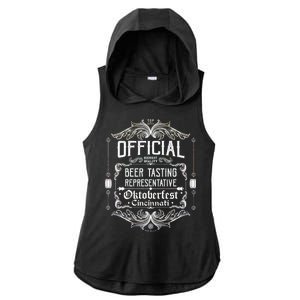 Official Cincinnati Oktoberfest Beer Tasting Representative Ladies PosiCharge Tri-Blend Wicking Draft Hoodie Tank