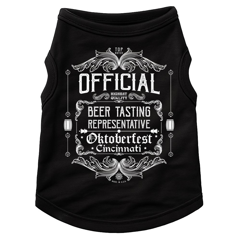 Official Cincinnati Oktoberfest Beer Tasting Representative Doggie Tank
