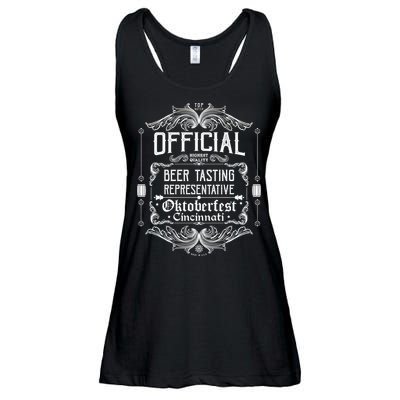 Official Cincinnati Oktoberfest Beer Tasting Representative Ladies Essential Flowy Tank