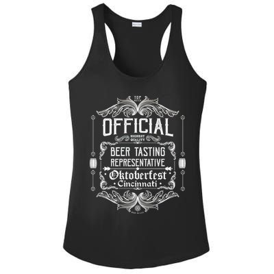 Official Cincinnati Oktoberfest Beer Tasting Representative Ladies PosiCharge Competitor Racerback Tank