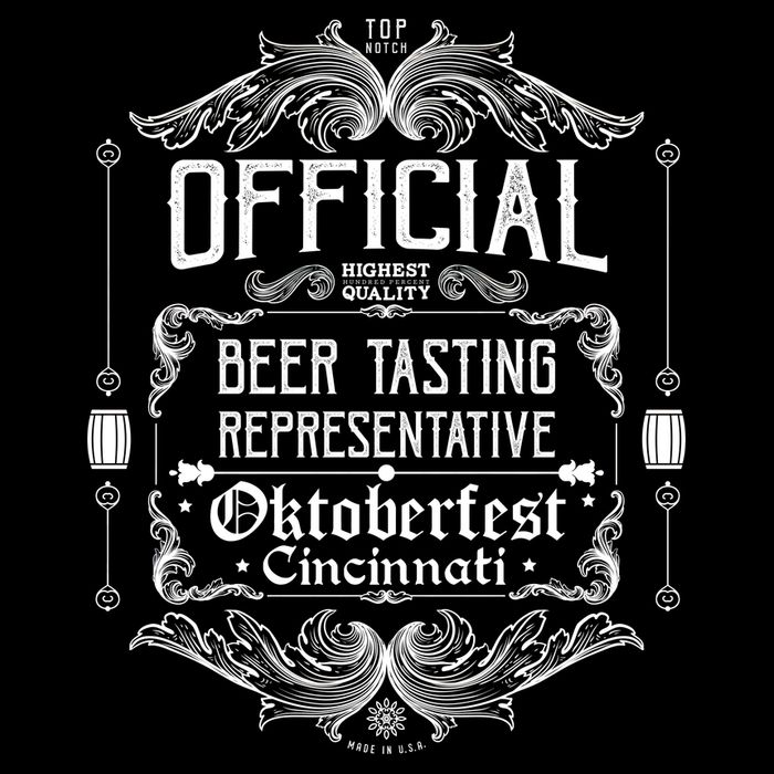 Official Cincinnati Oktoberfest Beer Tasting Representative Premium T-Shirt