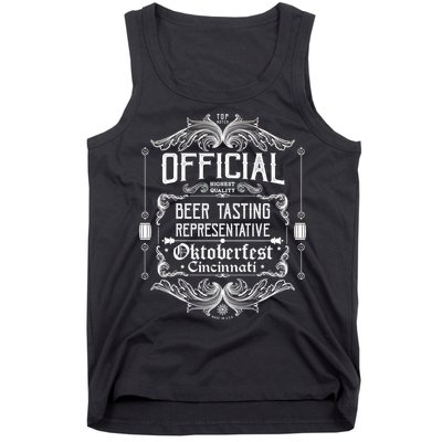Official Cincinnati Oktoberfest Beer Tasting Representative Tank Top