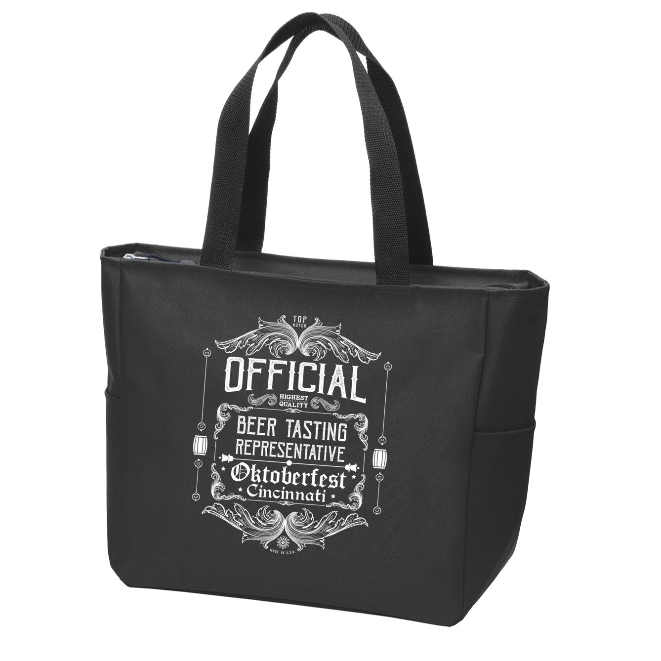 Official Cincinnati Oktoberfest Beer Tasting Representative Zip Tote Bag