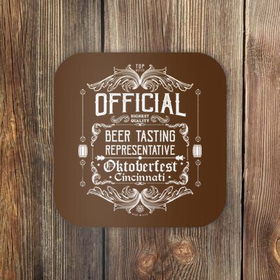 Official Cincinnati Oktoberfest Beer Tasting Representative Coaster