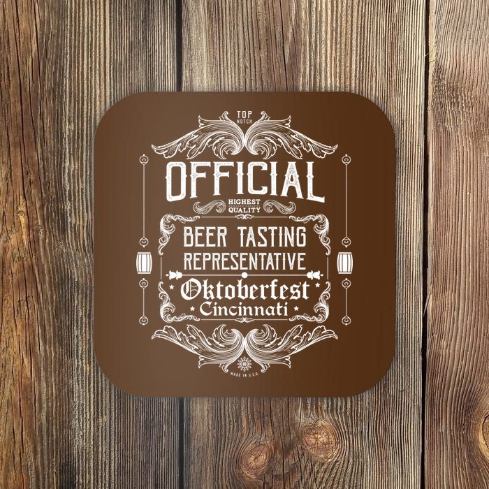 Official Cincinnati Oktoberfest Beer Tasting Representative Coaster