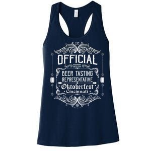 Official Cincinnati Oktoberfest Beer Tasting Representative Women's Racerback Tank