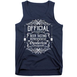 Official Cincinnati Oktoberfest Beer Tasting Representative Tank Top