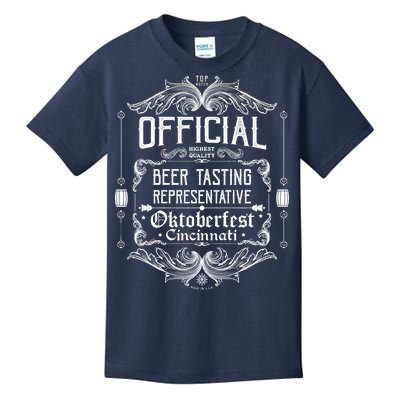 Official Cincinnati Oktoberfest Beer Tasting Representative Kids T-Shirt