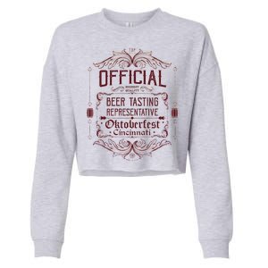 Official Cincinnati Oktoberfest Beer Tasting Representative Cropped Pullover Crew