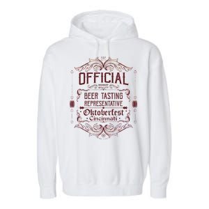 Official Cincinnati Oktoberfest Beer Tasting Representative Garment-Dyed Fleece Hoodie