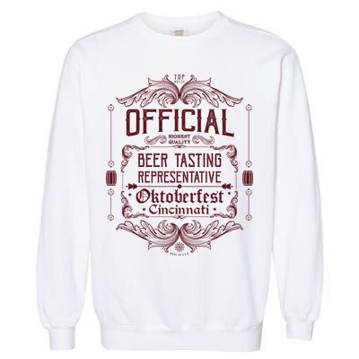 Official Cincinnati Oktoberfest Beer Tasting Representative Garment-Dyed Sweatshirt