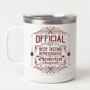 Official Cincinnati Oktoberfest Beer Tasting Representative 12 oz Stainless Steel Tumbler Cup