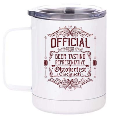 Official Cincinnati Oktoberfest Beer Tasting Representative 12 oz Stainless Steel Tumbler Cup