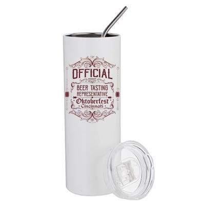 Official Cincinnati Oktoberfest Beer Tasting Representative Stainless Steel Tumbler