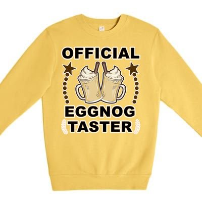 Official Eggnog Taster Premium Crewneck Sweatshirt