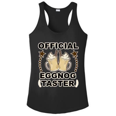 Official Eggnog Taster Ladies PosiCharge Competitor Racerback Tank