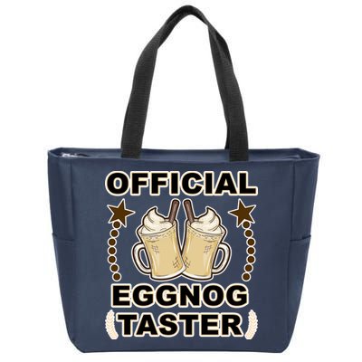 Official Eggnog Taster Zip Tote Bag