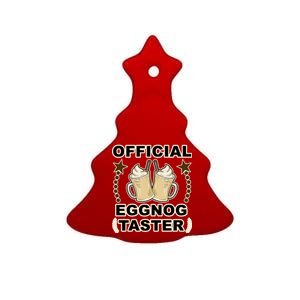 Official Eggnog Taster Ceramic Tree Ornament