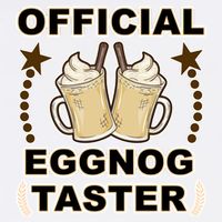 Official Eggnog Taster Garment-Dyed Sweatshirt