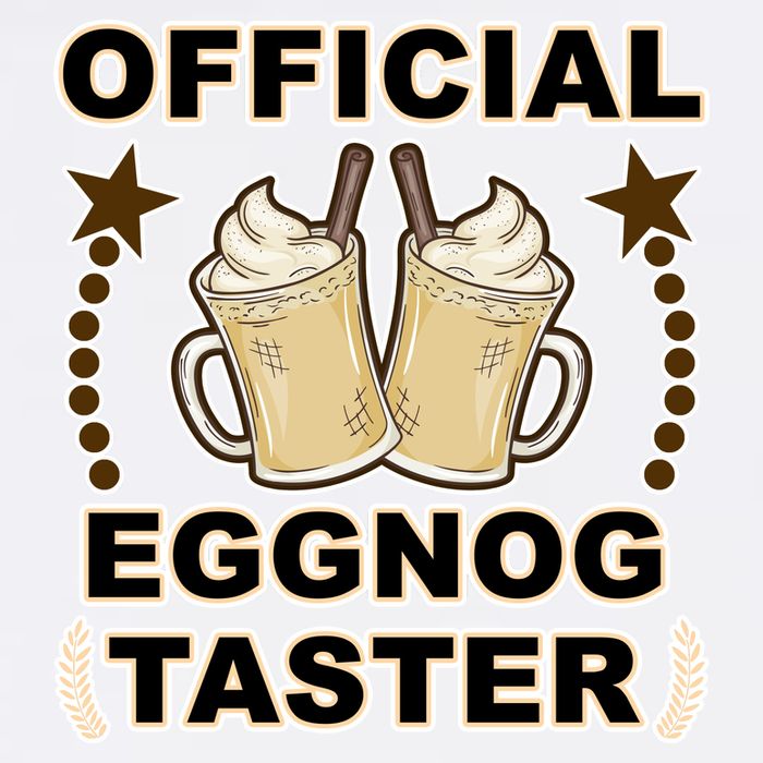 Official Eggnog Taster Garment-Dyed Sweatshirt