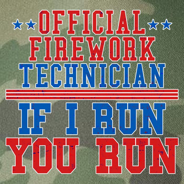 Official Firework Technician If I Run You Run 4th of July Legacy Tie Dye Trucker Hat