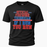 Official Firework Technician If I Run You Run 4th of July Performance Shirt