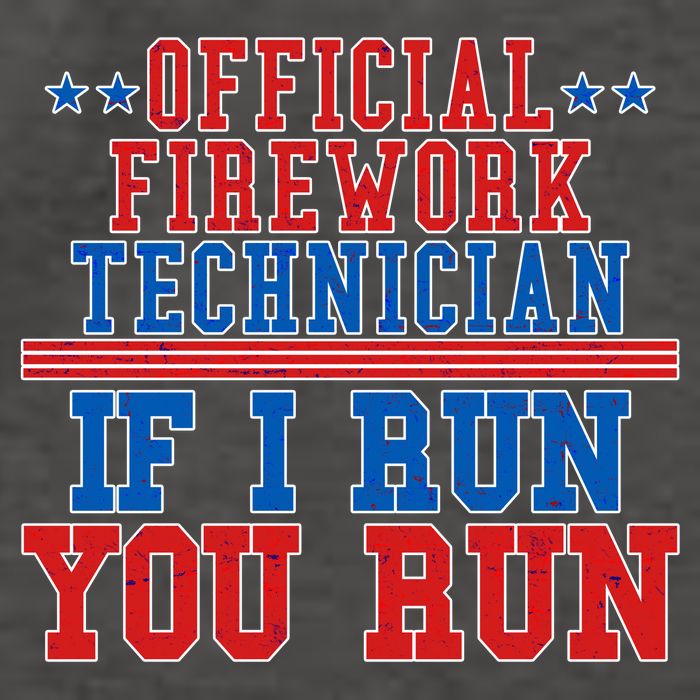 Official Firework Technician If I Run You Run 4th of July Vector Backpack