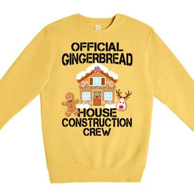 Official Gingerbread House Construction Crew Premium Crewneck Sweatshirt