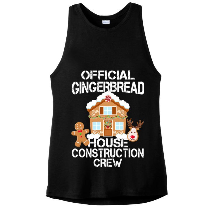 Official Gingerbread House Construction Crew Ladies PosiCharge Tri-Blend Wicking Tank