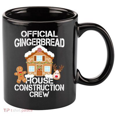 Official Gingerbread House Construction Crew 11oz C Handle Ceramic Mug