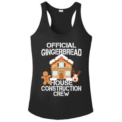 Official Gingerbread House Construction Crew Ladies PosiCharge Competitor Racerback Tank