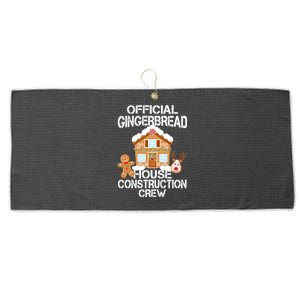 Official Gingerbread House Construction Crew Large Microfiber Waffle Golf Towel