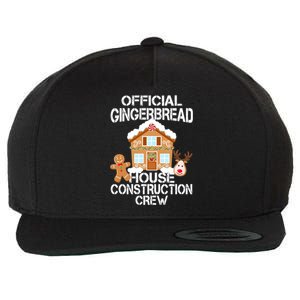 Official Gingerbread House Construction Crew Wool Snapback Cap