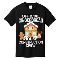 Official Gingerbread House Construction Crew Kids T-Shirt