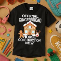 Official Gingerbread House Construction Crew Kids T-Shirt
