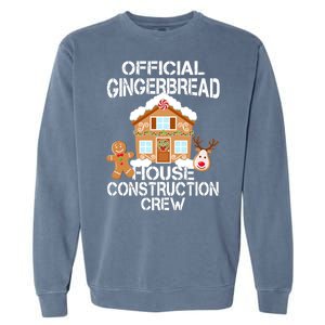 Official Gingerbread House Construction Crew Garment-Dyed Sweatshirt