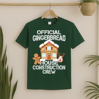 Official Gingerbread House Construction Crew T-Shirt