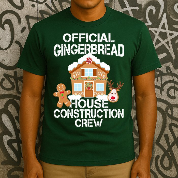 Official Gingerbread House Construction Crew T-Shirt