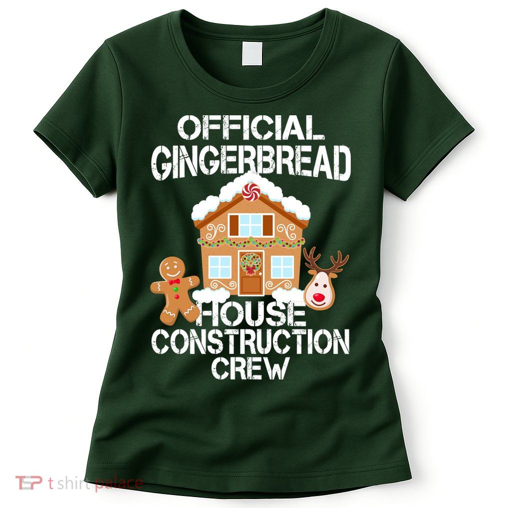 Official Gingerbread House Construction Crew Womens T-Shirt