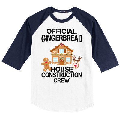 Official Gingerbread House Construction Crew Baseball Sleeve Shirt