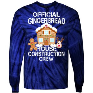 Official Gingerbread House Construction Crew Tie-Dye Long Sleeve Shirt