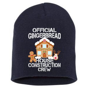 Official Gingerbread House Construction Crew Short Acrylic Beanie