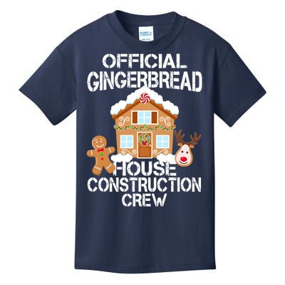 Official Gingerbread House Construction Crew Kids T-Shirt