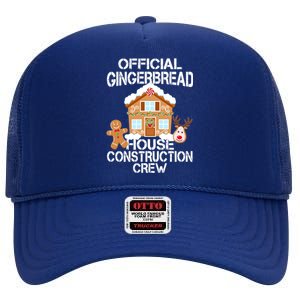 Official Gingerbread House Construction Crew High Crown Mesh Back Trucker Hat