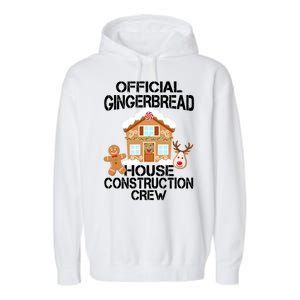 Official Gingerbread House Construction Crew Garment-Dyed Fleece Hoodie